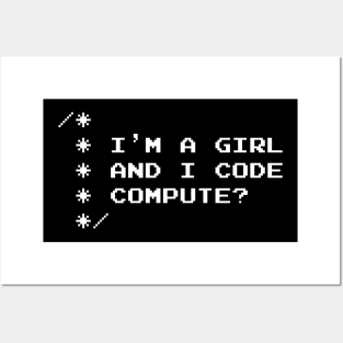 Women Programmer T Shirt For Girls Who Code Posters and Art